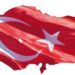 türkiye üzerinde dalgalanan türk bayrağı
